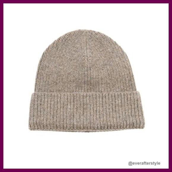 Merino Wool Ribbed Knit Beanie Classic Unisex Winter Hat Warm Cozy main image 5